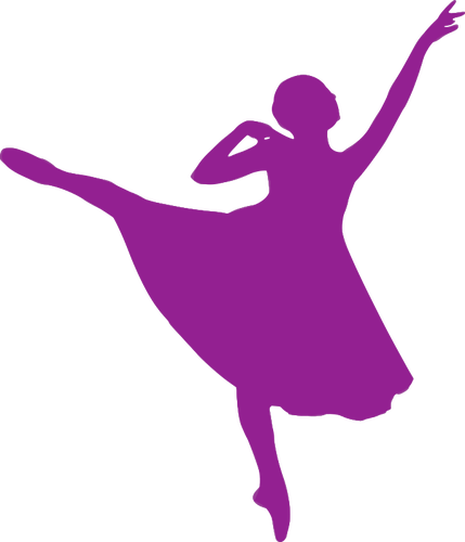 Belle ballerine en violet