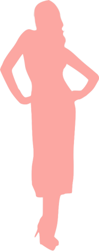 Posing pink lady