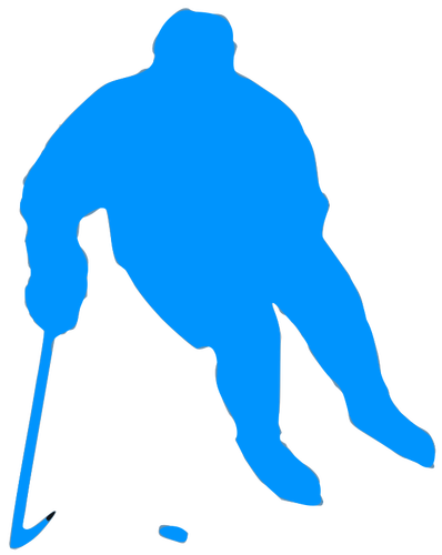 Silhouette de hockey