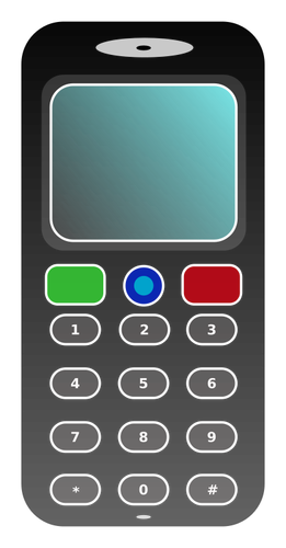 Gambar vektor sederhana telepon seluler