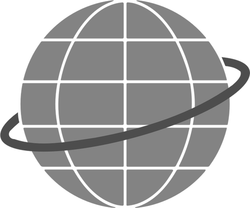 Globo simples símbolo vetor clip-art