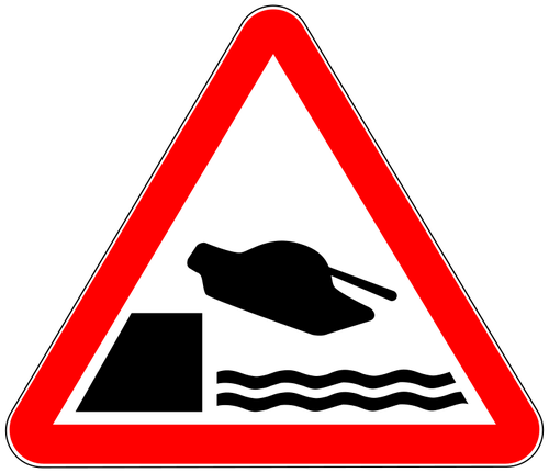 Brzegu drogi symbol wektor