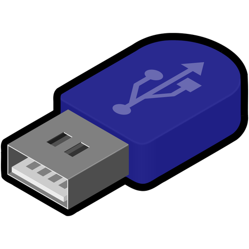 Vector afbeelding van pendrive pictogram