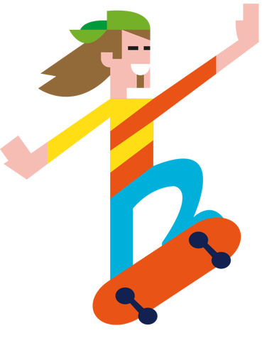 Skater jumping