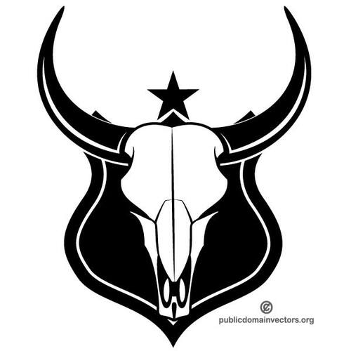Djur skalle logotype
