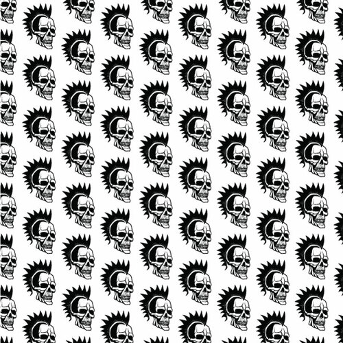 Skulls seamless pattern 2