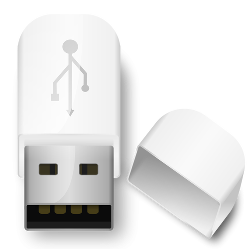 Ilustración vectorial del palillo del USB