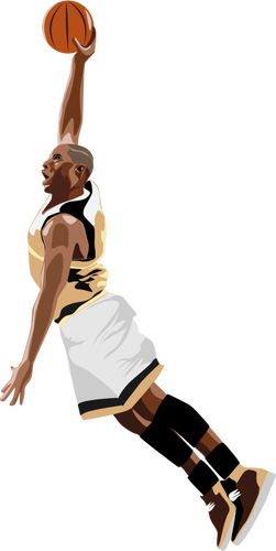 Basketball Slamdunk Vektor-illustration