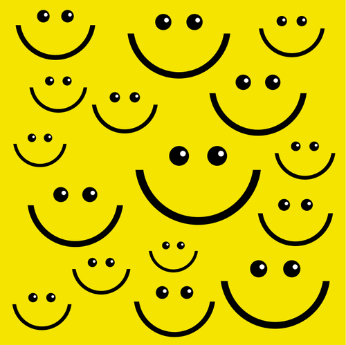 Imagem de vetor do smiley faces fundo