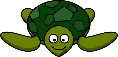 Image vectorielle de sourire tortue