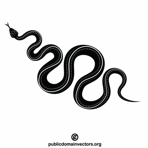 Snake silhouet clip art