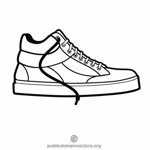 Buty sportowe buty monochromatyczne clipart