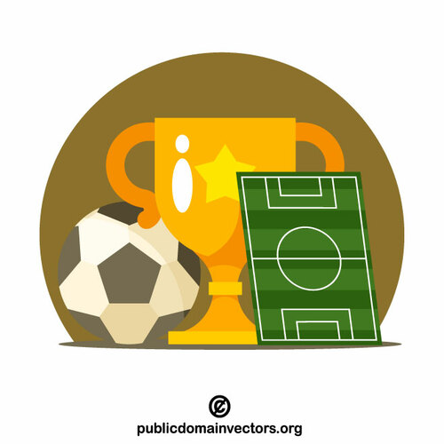 Concepto vectorial de club de fútbol