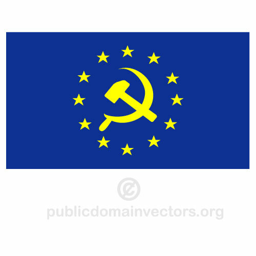 Europe socialiste Vector drapeau