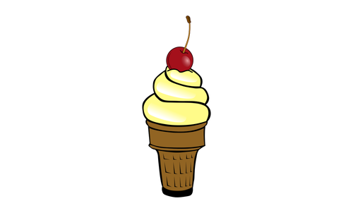 Imagem de sorvete de cereja