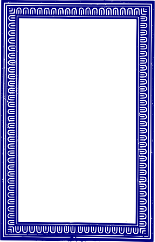 Vektor image av solid blå ramme