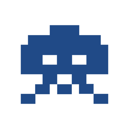 Space invaders pixel art icône image vectorielle