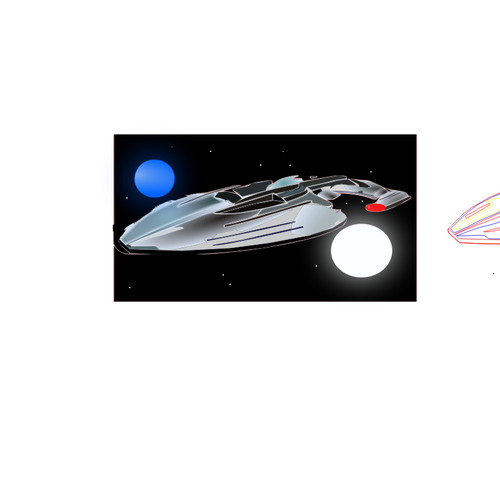 우주선 엔터 프 라이즈 벡터 일러스트 레이 션