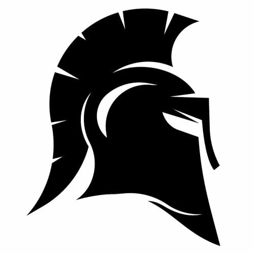 Spartaans helmsilhouet