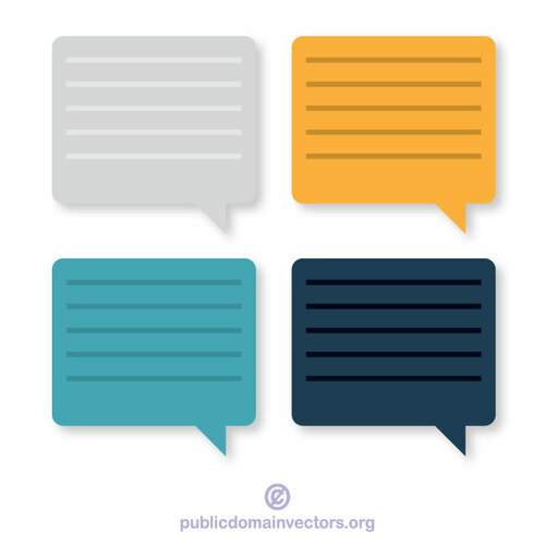 Speech balloon icons