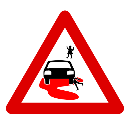 Vitesse tue image vectorielle roadsign