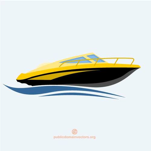 Speedboat clip art