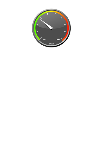 Цветной Спидометр векторное изображение