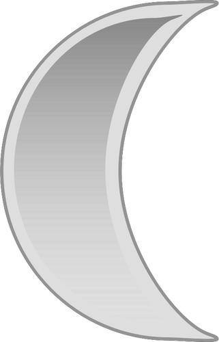 Векторное изображение знака пастельные цвета Луны