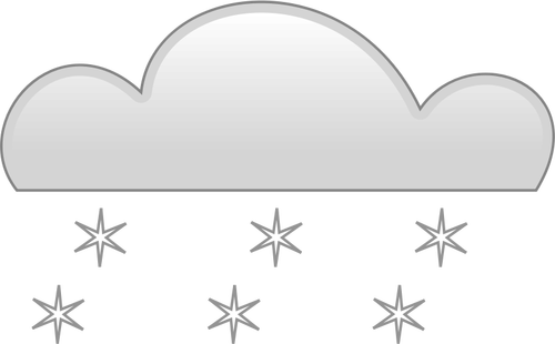 Pastellfärgade snöfall tecken vektor ClipArt