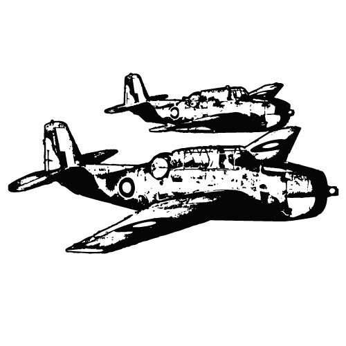 Militärische Flugzeuge Vektor-ClipArt