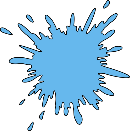 Splash vector sticker