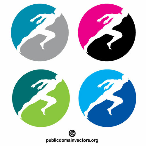 Concepto de logotipo de sprinter