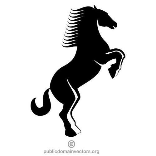 Black horse silhouette