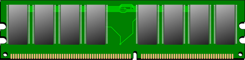 Ilustracja wektorowa pamięci RAM
