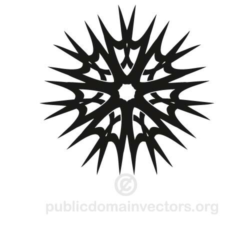 Tribal style vector star