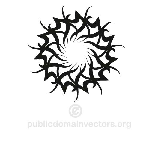 Ornamento tribal vector