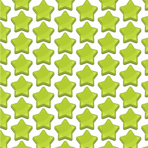緑の星のシームレス パターン