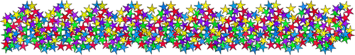 Divisore di stelle colorate