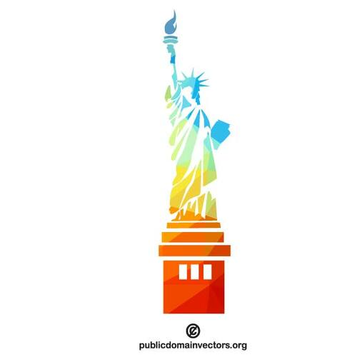 Freiheitsstatue Liberty Silhouette Vektor