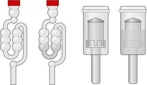 Homebrewing airlocks वेक्टर छवि