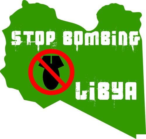Vektorigrafiikka Libya-merkin pommittamisen lopettamisesta