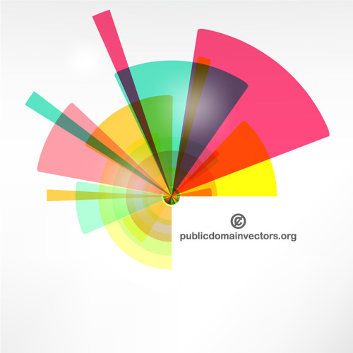 Elemen grafis warna-warni abstrak bentuk