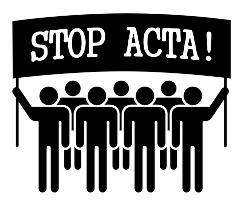رسم توضيحي لإشارات ناقلات علامة ACTA STOP ACTA