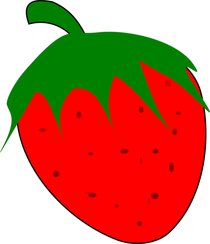 Röd jordgubbe