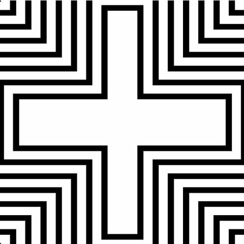 Motif géométrique de croix