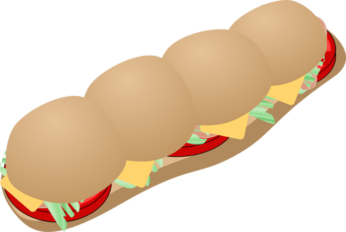 Vector images clipart de sandwich Subway