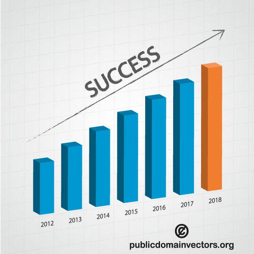 Imagem de sucesso gráfico vetorial