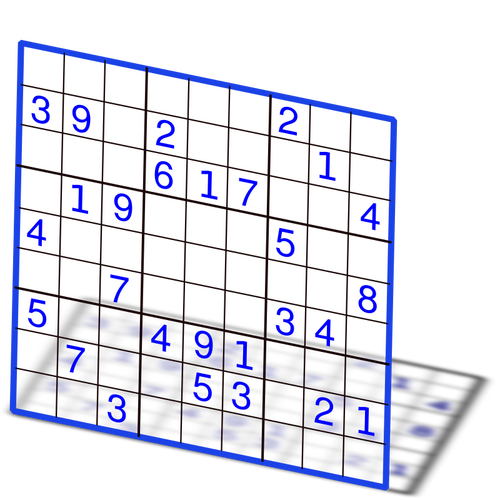 Illustration av klassiska sudoku