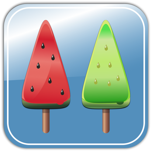 Bonbons glace melon vector image
