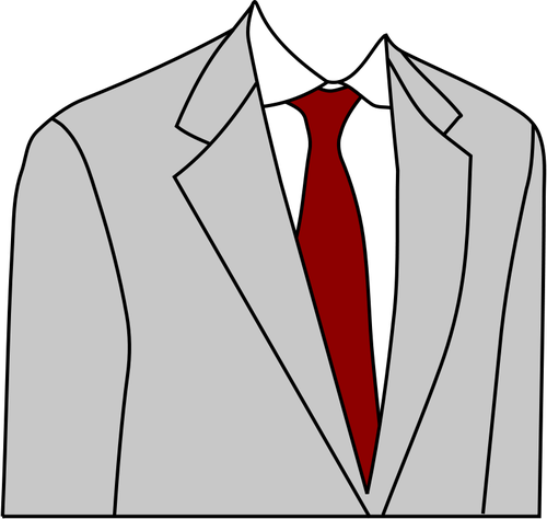 Light grey suit jacket vector image